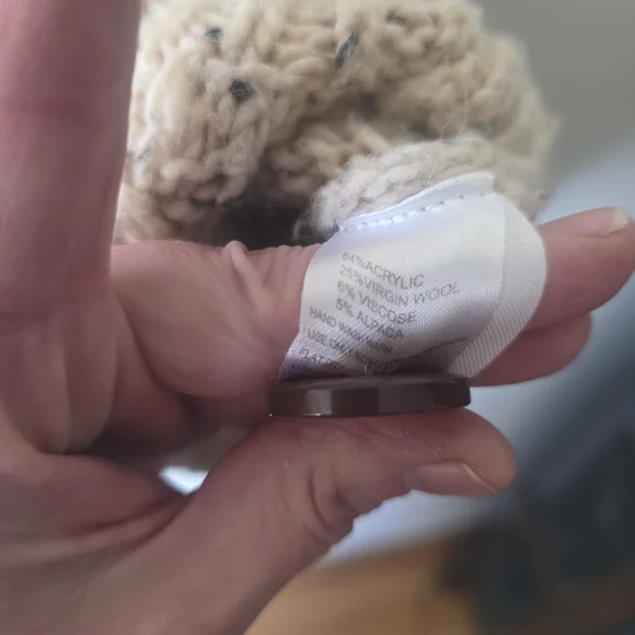 Isabella Sinclair Chunky Knit Cardigan Shawl Collar Cozy Cottage Core Sweater - Picture 5 of 7